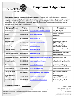 Employment Agencies - Chemeketa Community College