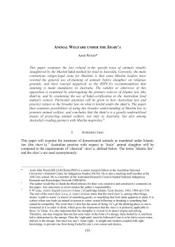 155 This paper examines the law related to the specific issue of