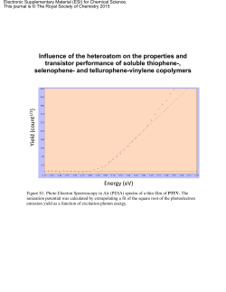 Influence of the heteroatom on the properties and transistor