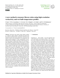 A new method to measure Bowen ratios using high