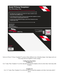 Each set of Sweet `N Sassy Templates&trade; consists of three different