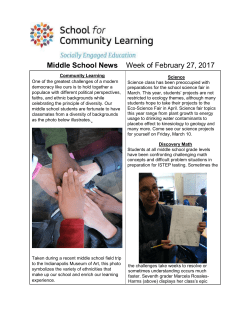 Middle School News Week of February 27, 2017