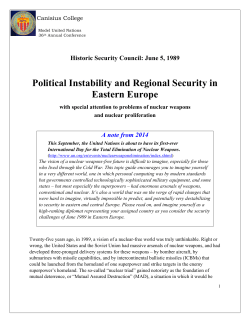 Political Instability and Regional Security in Eastern Europe