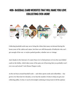 400+ baseball card websites that will make you