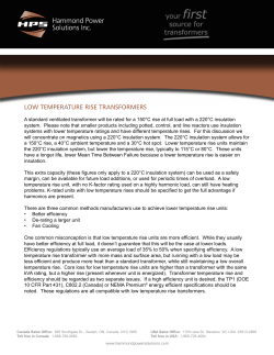 low temperature rise transformers
