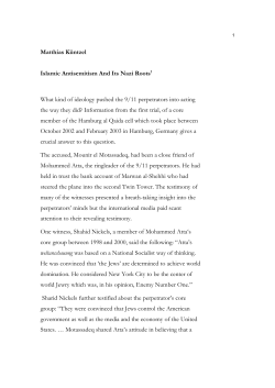 Matthias K&uuml;ntzel Islamic Antisemitism And Its Nazi Roots1 What kind