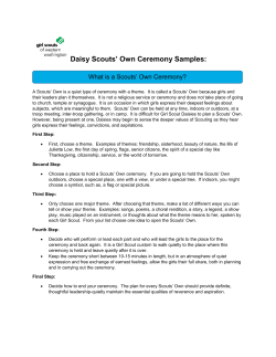 Daisy Scouts` Own Ceremony Samples