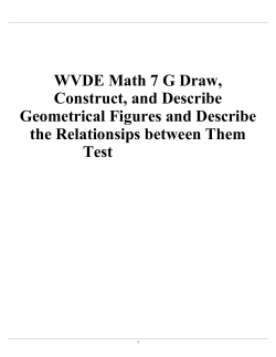 WVDE Math 7 G Draw, Construct, and Describe Geometrical