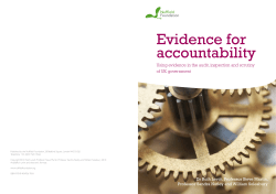 Evidence for accountability