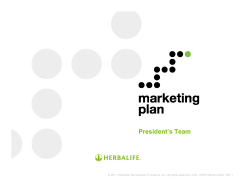 President`s Team - myHerbalife.com