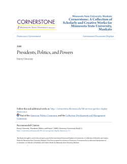 Presidents, Politics, and Powers - Cornerstone