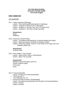 English 11 - Fulton Pirate