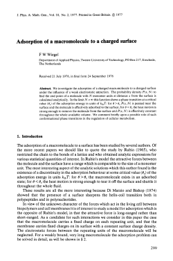 Adsorption of a macromolecule to a charged surface