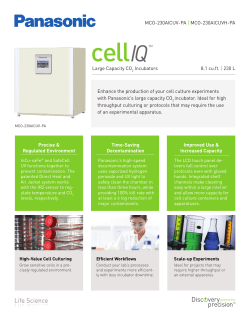 8.1 cu.ft. | 230 L Enhance the production of your cell culture