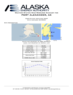 port alexander, ak - Alaska Energy Authority