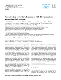 Reconstruction of Northern Hemisphere 1950–2010 atmospheric