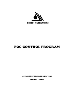 fog control program - Destin Water Users