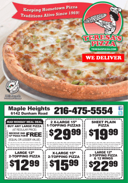Maple Heights - Teresa`s Pizza