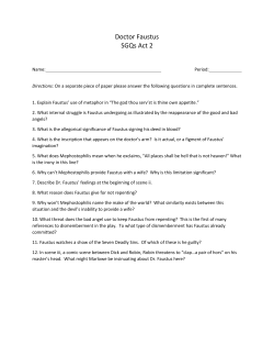 Doctor Faustus SGQs Act 2