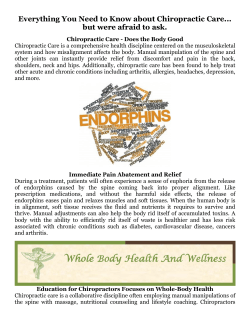 Everything You Need to Know about Chiropractic Care... but were
