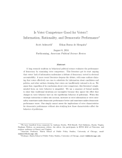 Is Voter Competence Good for Voters?