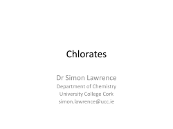 Chlorates