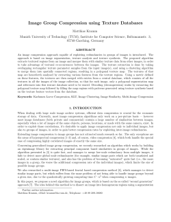 Image Group Compression using Texture Databases