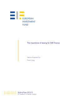 The importance of leasing for SME finance