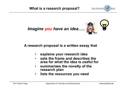 Imagine you have an idea&hellip;..