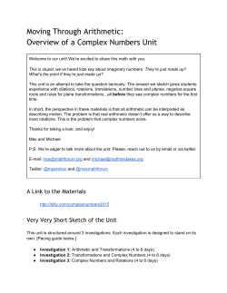 (NCTM 2015) - Handouts