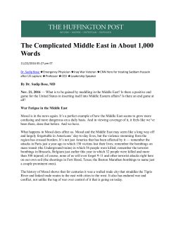 The Complicated Middle East in About 1000 Words