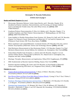 Page 1 of 36 Department of Chemical Engineering and Materials