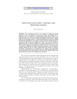 paper - Research Articles on Spirituality