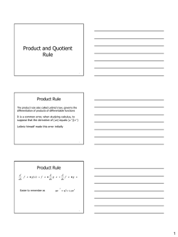 Derivative as a Function