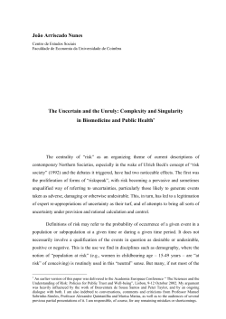 Consequences of the centrality of risk as an "organizing theme" in