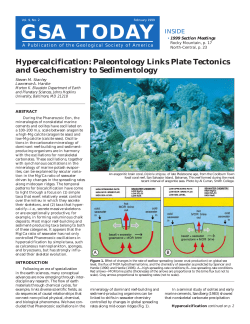 Science Article PDF - Geological Society of America