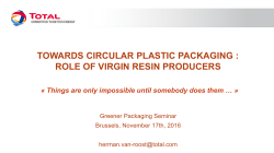Role of a virgin plastic producer in plastics recycling