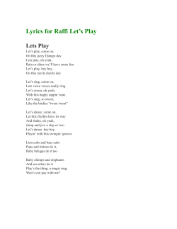Lyrics for Raffi Let`s Play