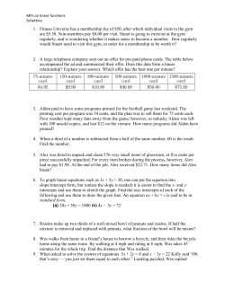 Motivational Problems on Linear Functions