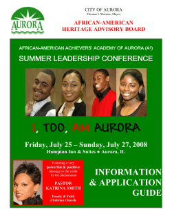 i, too, am aurora - East Aurora School District