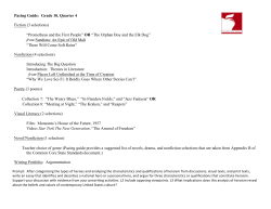 Grade 10 Quarter 4 Pacing Guide