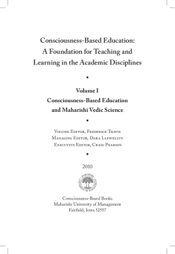 Consciousness-Based Education