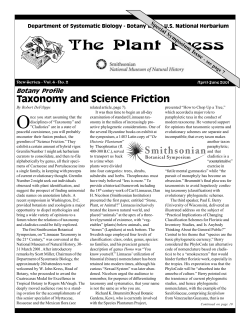 The Plant Press - Department of Botany