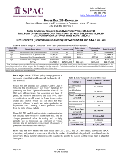 HOUSE BILL 218- ENROLLED 720 ILCS 550 TOTAL BENEFITS IN
