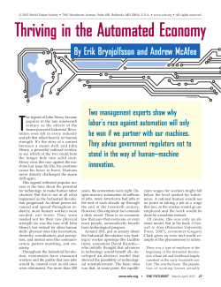 Thriving in the Automated Economy