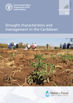 Drought characteristics and management in the Caribbean region