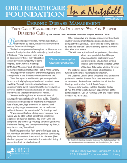 Newsletter - Obici Healthcare Foundation