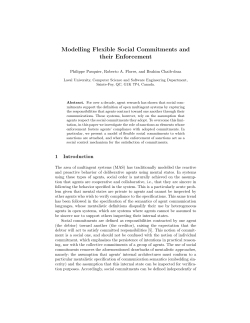 Modelling Flexible Social Commitments and their Enforcement