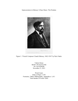 Impressionism in Debussy`s Piano Music: The Preludes Figure 1