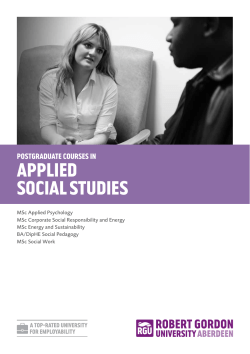 Applied Social Studies